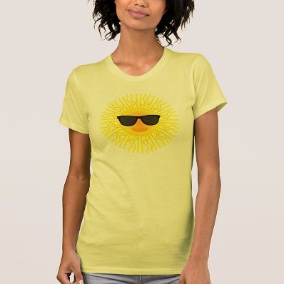 A Sunny Day Sun Rays  Tropical Summer Beach Theme Tee Shirts