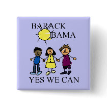 A SUNNY DAY WITH OBAMA buttons