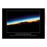 A sunrise seen from the Space Shuttle Endeavor cards
