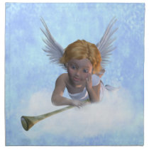 A sweet cherubic angel American MoJo Napkin