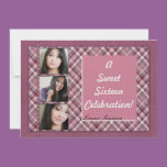 A Sweet Sixteen Celebration Pink Plaid  Party
