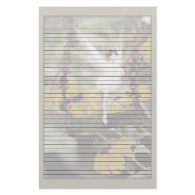 A Swing in the Garden Lined Stationery by kimberlyjt