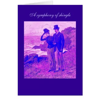 A Symphony of Shingle Poetry Card card