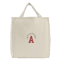" A T T I T U D E ", A embroidered bags by austinscrewsbaseball " A T T I T U D E ", A embroidered bags