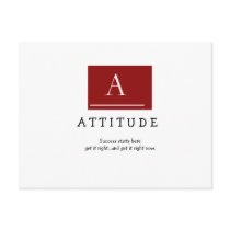 A T T I T U D E, Success starts herege... postcards by austinscrewsbaseball A T T I T U D E, Success starts herege... postcards