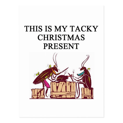 a tacky christmas gift design postcard zazzle a tacky christmas gift design postcard zazzle