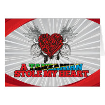 A Tanzanian Stole my Heart Greeting Card