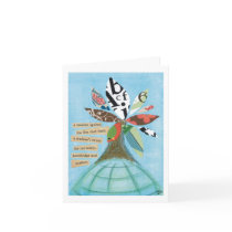 A teacher ignites the fire note card cards