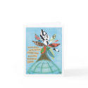 A teacher ignites the fire note card