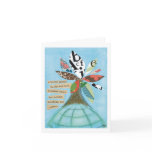 A teacher ignites the fire note card