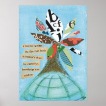 A teacher ignites the fire poster