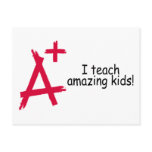 A+ Teacher Post Card