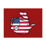 A Teapot in American Flag Colors Post Cards