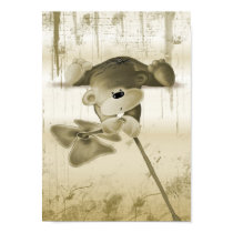 A teddy bear with a flower, For You posters