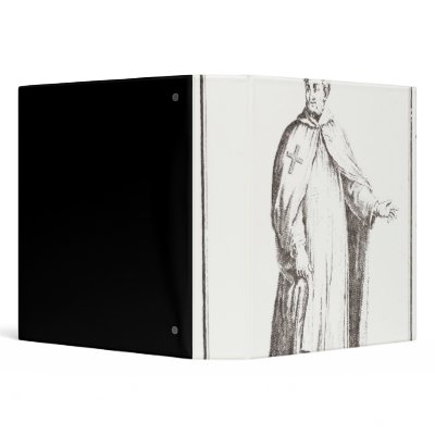 A Templar in his habit: white with a plain Binders by bridgemanart