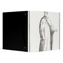 A Templar in his habit: white with a plain Binders