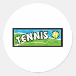 A Tennis Logo Round Sticker
