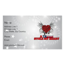 A Texan Stole my Heart Business Card Template