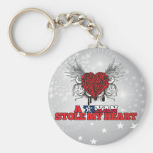 A Texan Stole my Heart Keychains