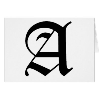 A-text Old English Cards by englishpride