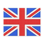 A textured Union Jack flag. postcards