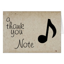A Thank You Note Card