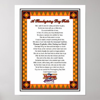 A Thanksgiving Day Fable Print by DBanks