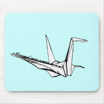 a thousand paper cranes mousepads