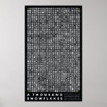 A Thousand Snowflakes - Four Point Style (Black) Print
