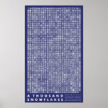 A Thousand Snowflakes - Four Point Style (Blue) Print