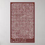A Thousand Snowflakes - Four Point Style (Red) Print