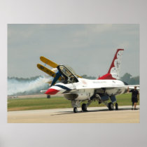 A "Thunderbirds" F-16C. Posters