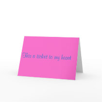 A ticket to my heard cards