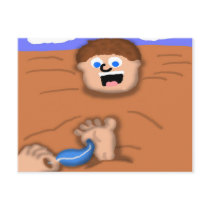A Ticklish Situation Postcard