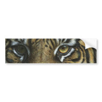 A Tiger Face Bumper Stickers