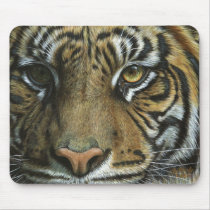 A Tiger Face Mouse Pads