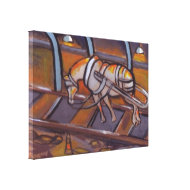 (A tired pit pony Wrapped Canvas Print) wrappedcanvas