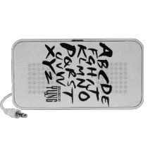 A to Z Alphabetic Letters Phone Case Speaker System