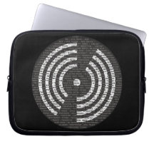 A to Z Electronic Music Laptop Computer Sleeve