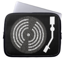 A to Z Electronic Music Turntable Computer Sleeves