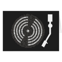 A to Z Turntable Dark Folding Card