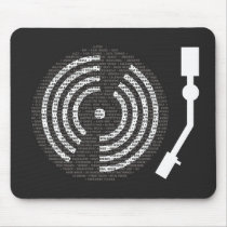 A to Z Turntable Dark Mousepad