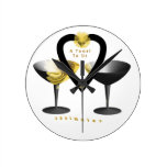"A Toast for soul mates" kitchen clock"*