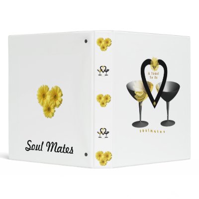 "A Toast For Soulmates" Binders by EvieMcD