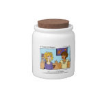 "A Touch of Humor" Free Hair Styling Massage Comic Candy Dishes