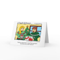 "A Touch of Humor" Hand Held Massager / Cat Comic Card
