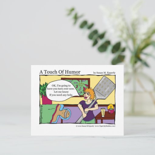 A Touch Of Humor Spatula Massage Therapy Comic Postcard Zazzle