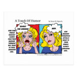"A Touch of Humor" Unshaven Legs Comic postcards