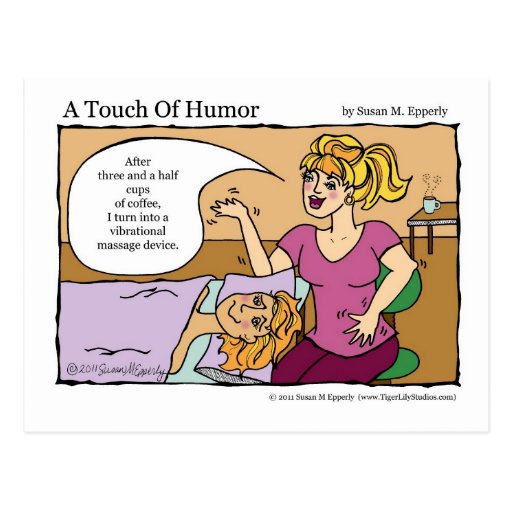 A Touch Of Humor Vibrational Massage Device Postcard Zazzle