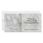 a touch of peacock damask design.ai photo card